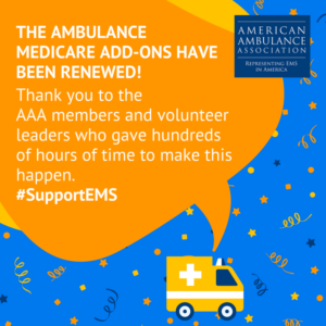 Ambulance Medicare Add-Ons Renewed!