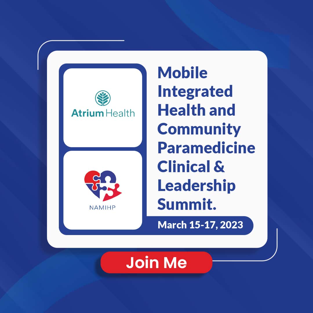 Mobile Integrated Health and Community Paramedicine Clinical Leadership Summit